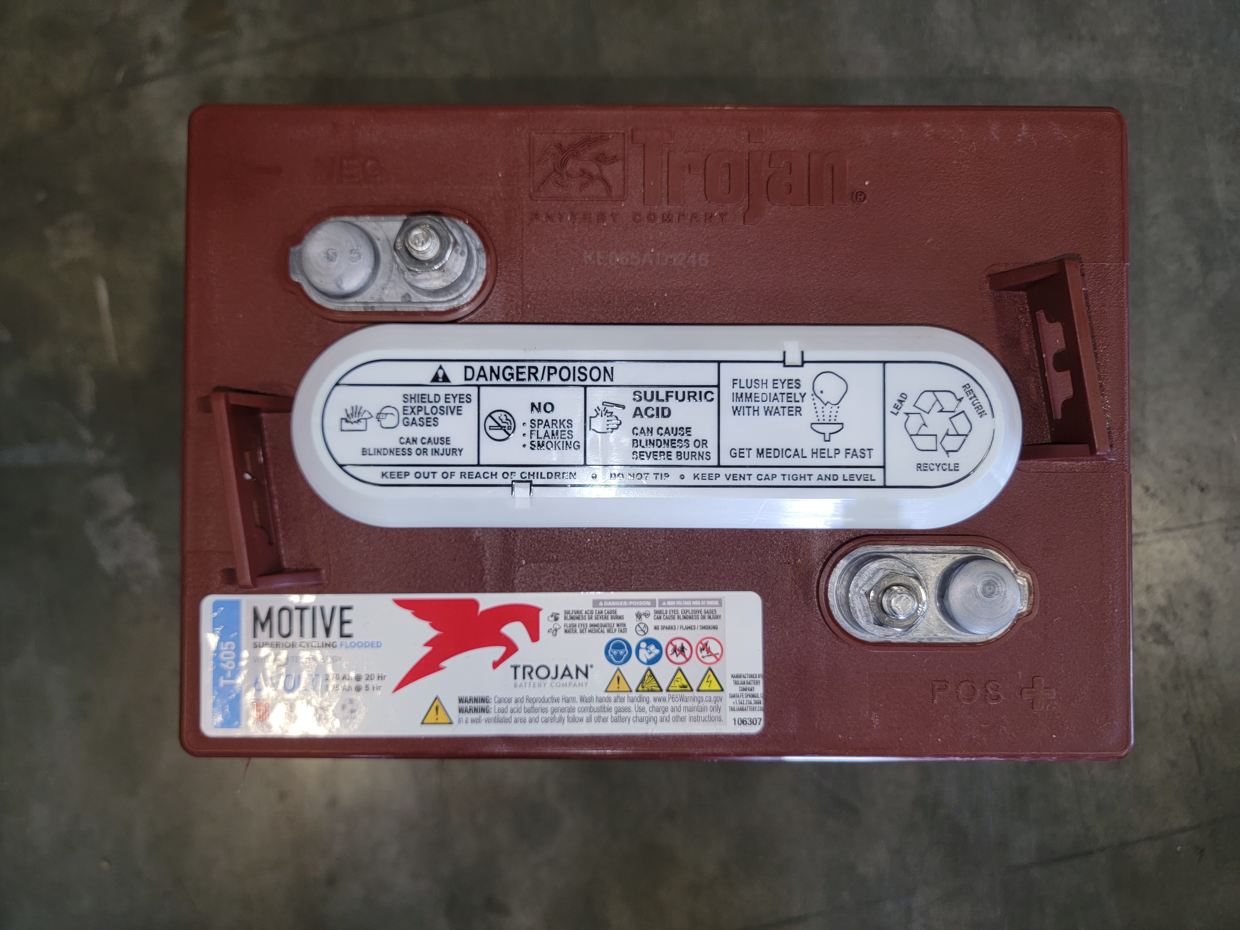 Trojan battery T605